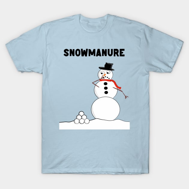 Snowmanure T-Shirt by Rick Post